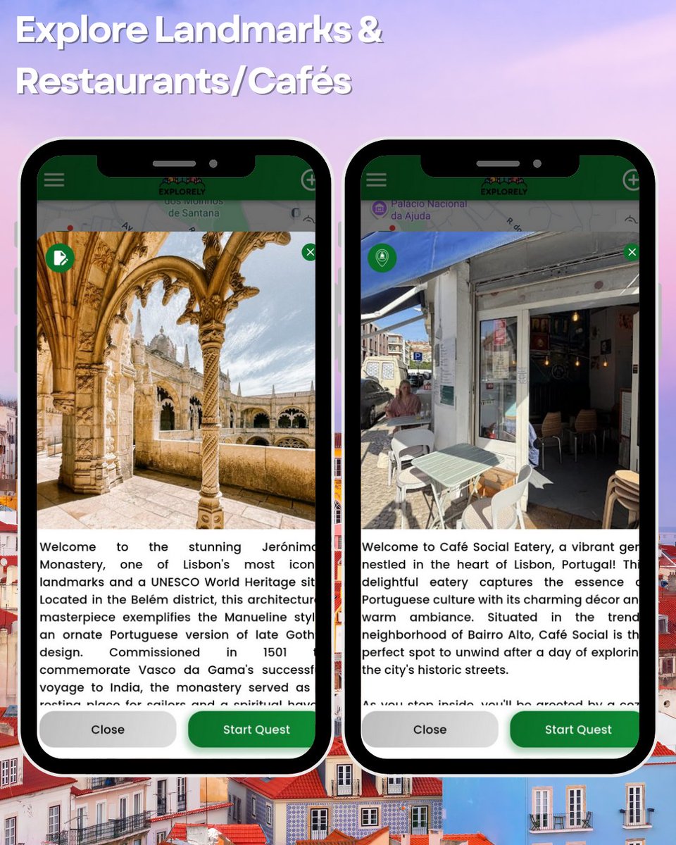 Explorely_app's tweet photo. City Feature: Lisbon 🇵🇹

Colorful streets, ocean views, and the charm of old trams winding through the hills. Lisbon is full of life and surprises waiting around every corner.

You can explore it all with Explorely.
Have you explored Lisbon yet? 💛

#Travel #Lisbon #explorer https://t.co/zaacCNtZFj