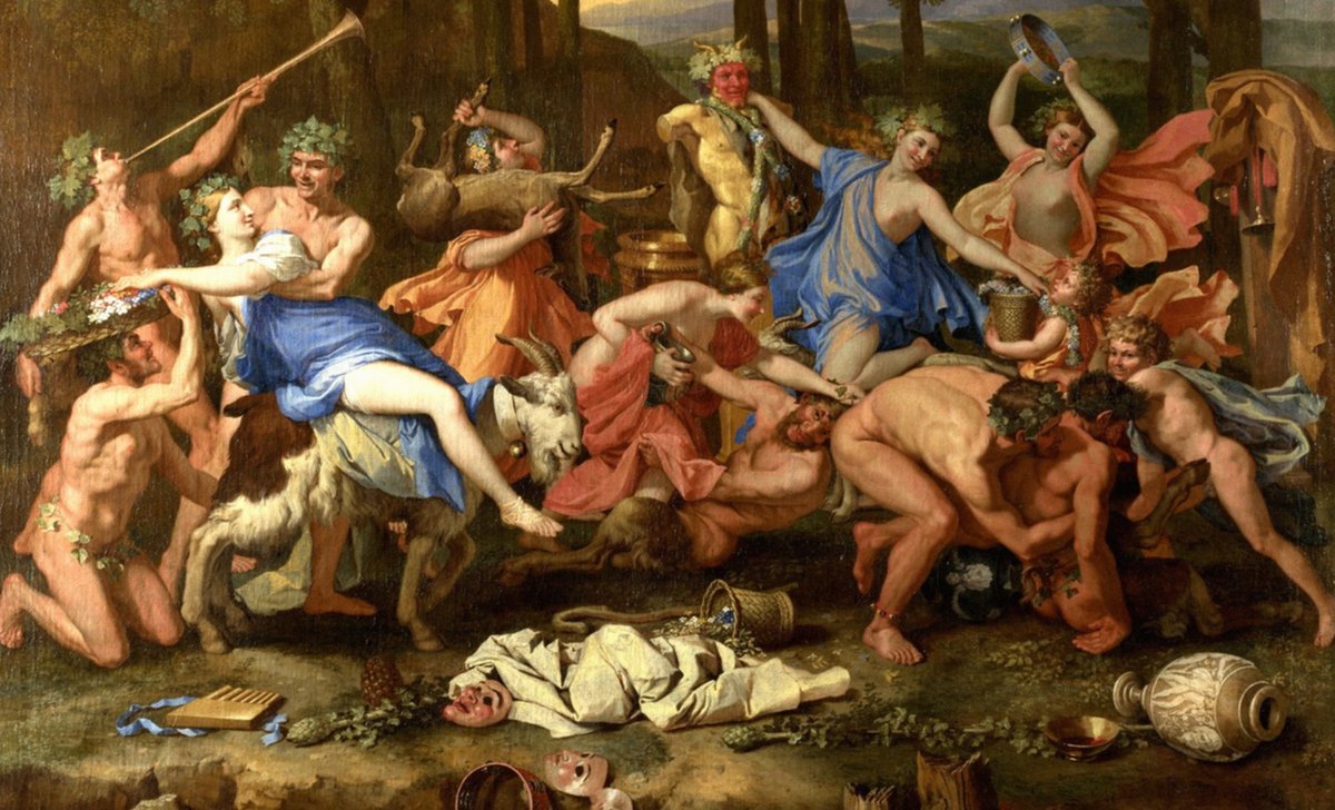 GodPikasso's tweet photo. Este es el cuadro de Poussin, no cabe duda de que mi versión es mucho más buena, es lo que tiene ser el dios de las vanguardias 😉
📌 "El triunfo de Pan" (1632) Nicolás #Poussin https://t.co/V9aDA45bOp