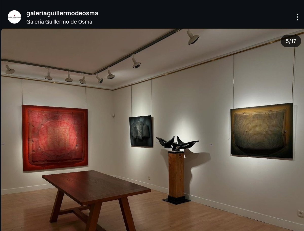 PratSanti's tweet photo. Esta obra de #ManuelRivera subastada en 2021 se puede ver en la exposición Rivera-Chirino de la galería Guillermo de Osma. https://t.co/yRoK0gE2W9