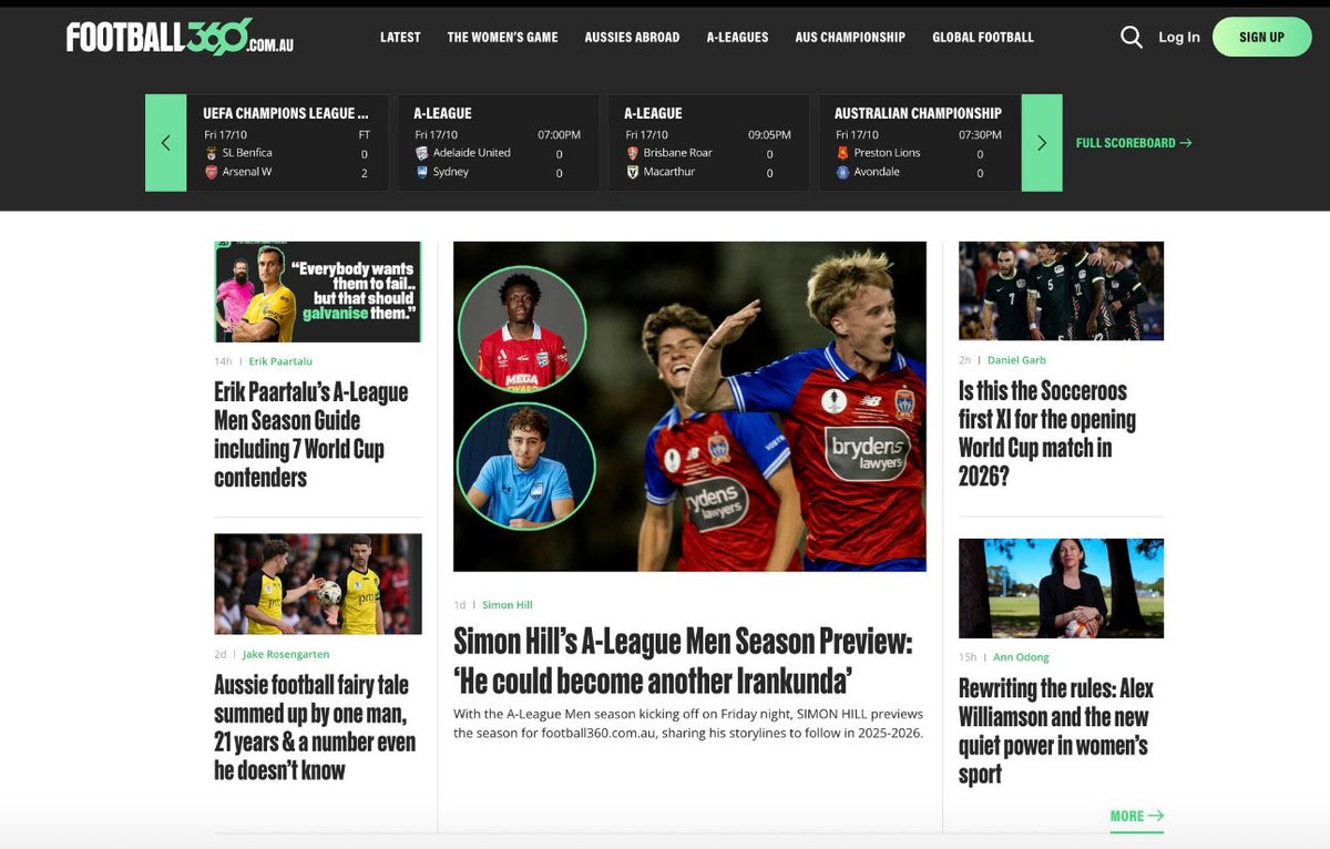 A big thank you to all who have got around <a href="/football360au/">Football360.com.au</a>: as we wrap up our first week, we've hit over a million views across our fledgling social channels. Augers well for our belief there is appetite for more ⚽️content. Now, the work starts to feed it &amp; build engagement 🙏