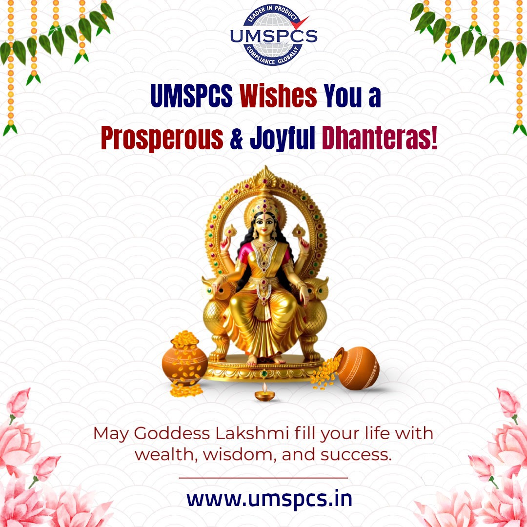 UMSPCS_Official's tweet image. ✨🌟 UMSPCS Wishes You a Very Happy Dhanteras! 🌟✨
May this Dhanteras bring endless prosperity, success, and happiness to your home and business. 💫🪔💰🌸
#HappyDhanteras #Dhanteras2025 #FestivalOfProsperity #UMSPCS #BISCertification #ComplianceExperts #DiwaliVibes