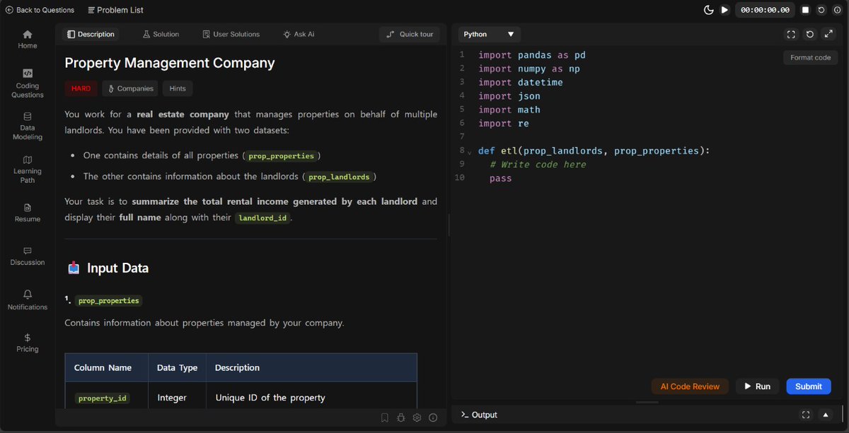 thedatavidhya's tweet image. LeetCode for Data Modelling → sounds crazy, right?
If you’re prepping for data engineering interviews, you already know what’s coming:
→ “Design a data model for XYZ use case.”
And honestly, till now all we could do was read theory and pray we get it right in the interview 😅…