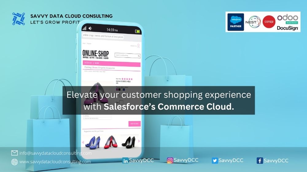 SavvyDCC's tweet image. Elevate your customer shopping experience with Salesforce Commerce Cloud.
#SavvyDataCloudConsulting #Salesforce #SalesforceExperts #SalesforcePartner #SalesforceUAE #CRM #SalesforceConsulting #SalesforceSolutions #SalesforceImplementation