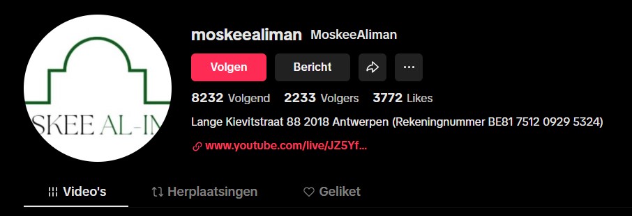Peter Velle (@pvelleantijihad) on Twitter photo Gewapende jihad en martelaarschap verheerlijken op TikTok! De salafistische Al Iman moskee in Lange Kievitstraat 88 in joodse wijk van Antwerpen krijgt vrij spel van stadsbestuur, bevoegde ministers, Belgische Staatsveiligheid, Lokale & <a href="/federalepolitie/">Federale Politie</a>. Hallo, <a href="/MichaelFreilich/">Michael Freilich</a>? Gewapende jihad en martelaarschap verheerlijken op TikTok! De salafistische Al Iman moskee in Lange Kievitstraat 88 in joodse wijk van Antwerpen krijgt vrij spel van stadsbestuur, bevoegde ministers, Belgische Staatsveiligheid, Lokale & <a href="/federalepolitie/">Federale Politie</a>. Hallo, <a href="/MichaelFreilich/">Michael Freilich</a>?