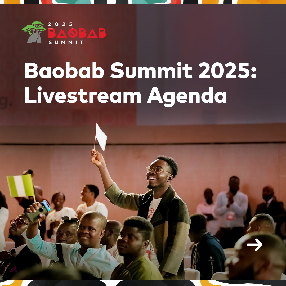 MCFMakerere's tweet photo. The wait is over! The #BaobabSummit2025 is happening now. Join us online as we celebrate youth leadership, innovation and impact across Africa. Watch it LIVE, here:https://t.co/Px6ALefRuA https://t.co/lxsH8QpsBH