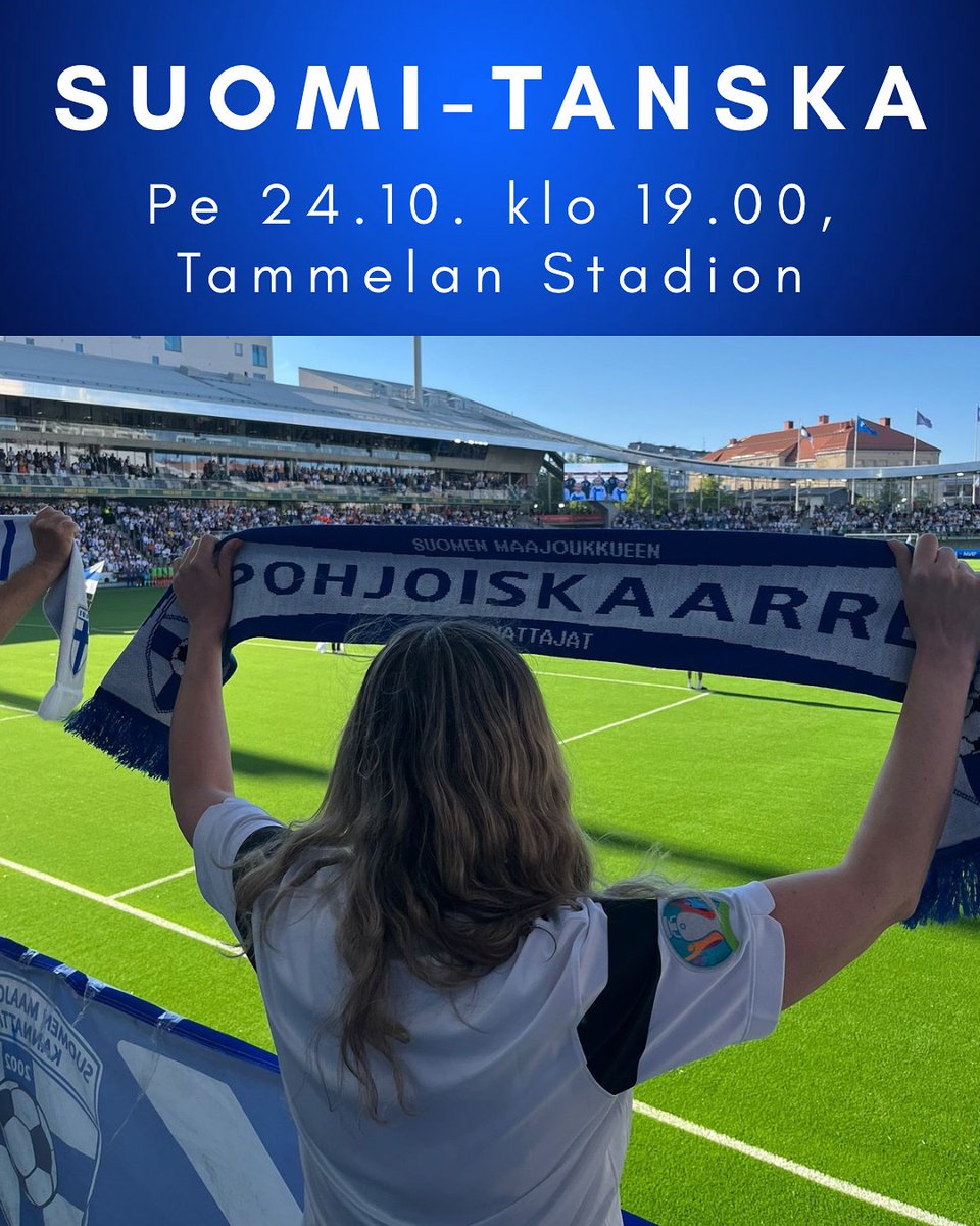Viikon päästä pelataan Tammelan illassa MM-jatkokarsintapaikasta ja noususta A-liigaan! Tuuthan mukaan? 💙🤍
➡️ Liput: pohjoiskaarre.fi

#pohjoiskaarre #oisuomion #smjk #helmarit #FINDEN