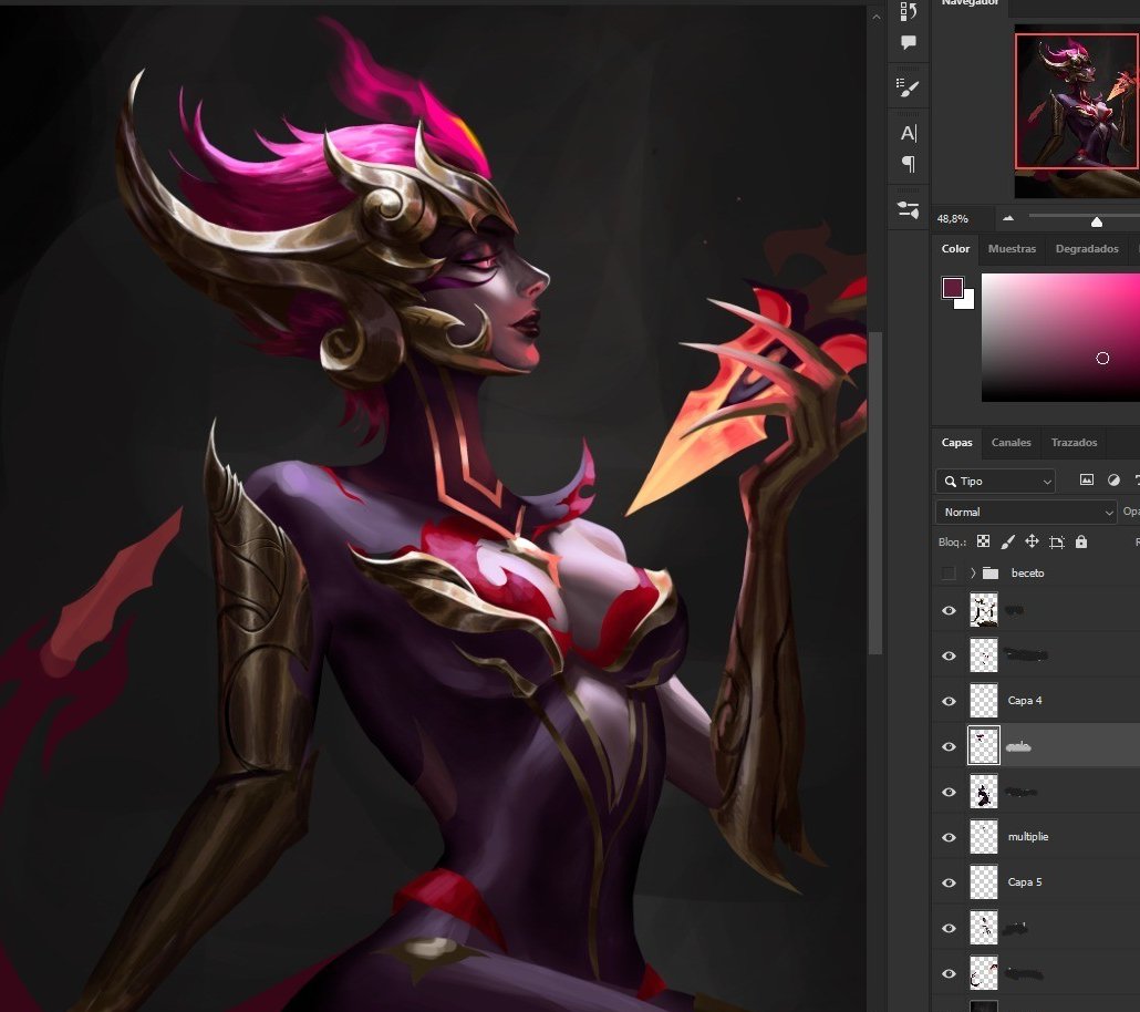 Raven4689's tweet photo. wip
#ArtofLegends 
#Evelynn https://t.co/CpFmKB9sdK