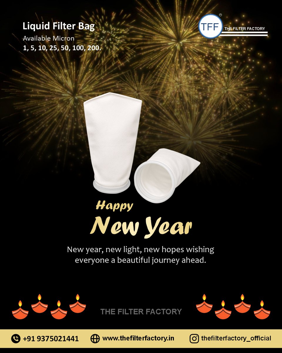 FilterFactoryIN's tweet image. 🎆 Happy New Year!

May 2025 bring you new light, new energy &amp;amp; clear success — just like our filters ensure pure &amp;amp; perfect flow! 💧✨

🌐 thefilterfactory.in | 
📸 @thefilterfactory_official
📞 +91 93750 21441

#TheFilterFactory #HappyNewYear #PerfectFiltration #NewYear2025