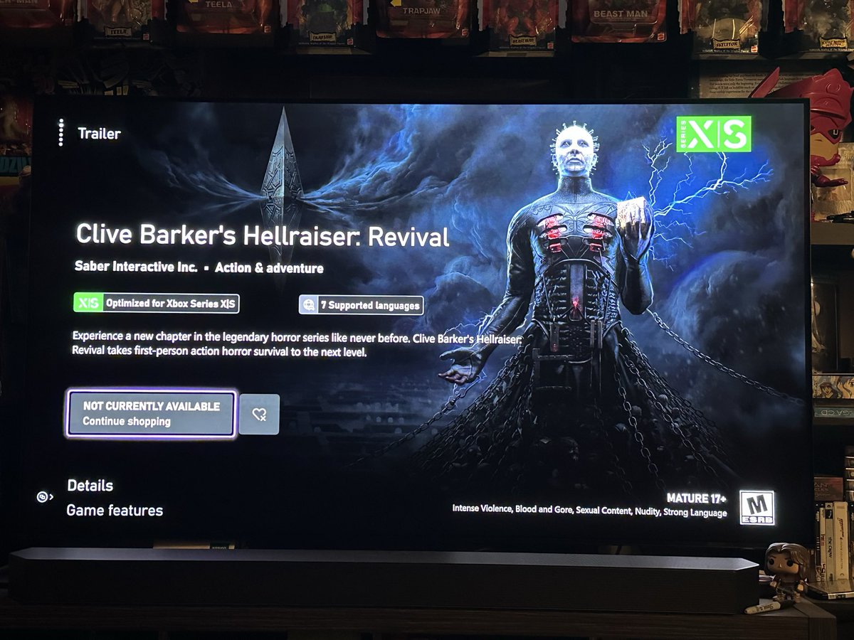 I somehow missed this (I miss a lot!) but there’s a single player, survival horror game coming out set in Hellraiser and made by Saber Interactive!

This is the Xbox store but it’s coming to PS5 and PC  too. Looks awesome!