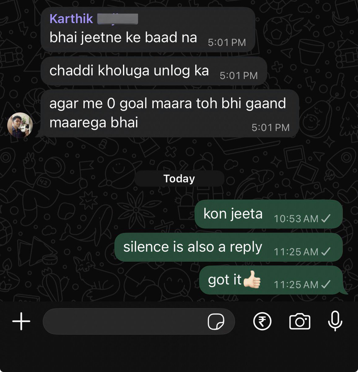 the confidence with which they went in🤣