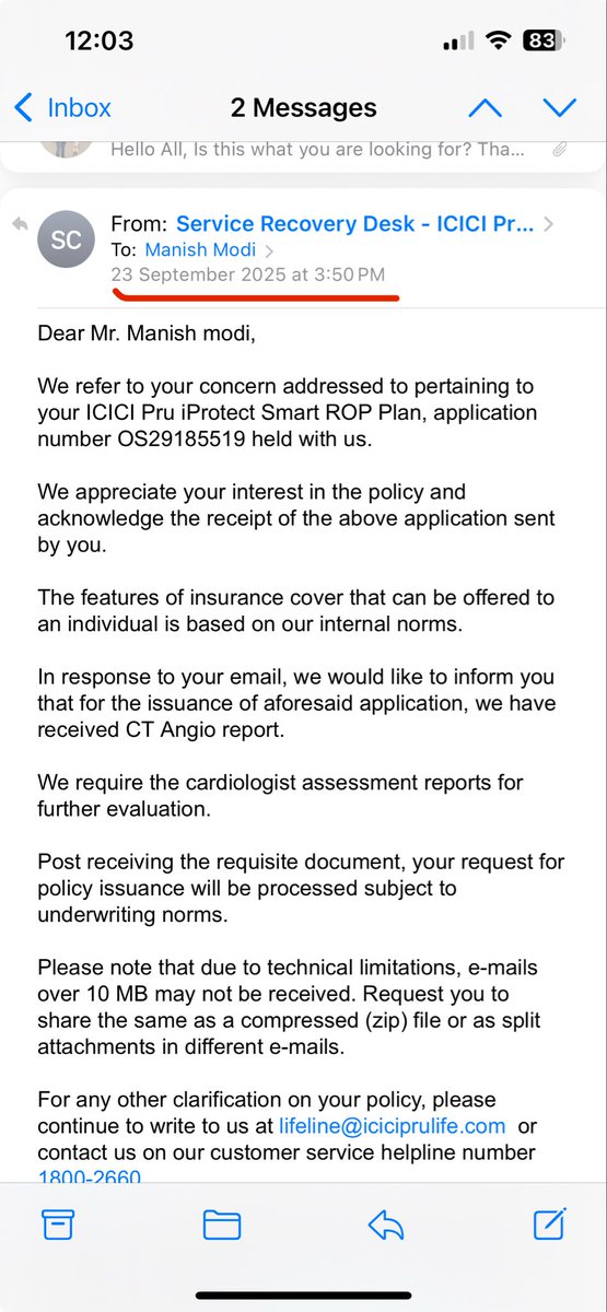 manish0309's tweet photo. @ICICIPruLife Is there a reason why am I being asked for the same thing again and again? #CustomerExperience #CustomerServiceFail #CustomerFeedback https://t.co/V28oRUD5lP