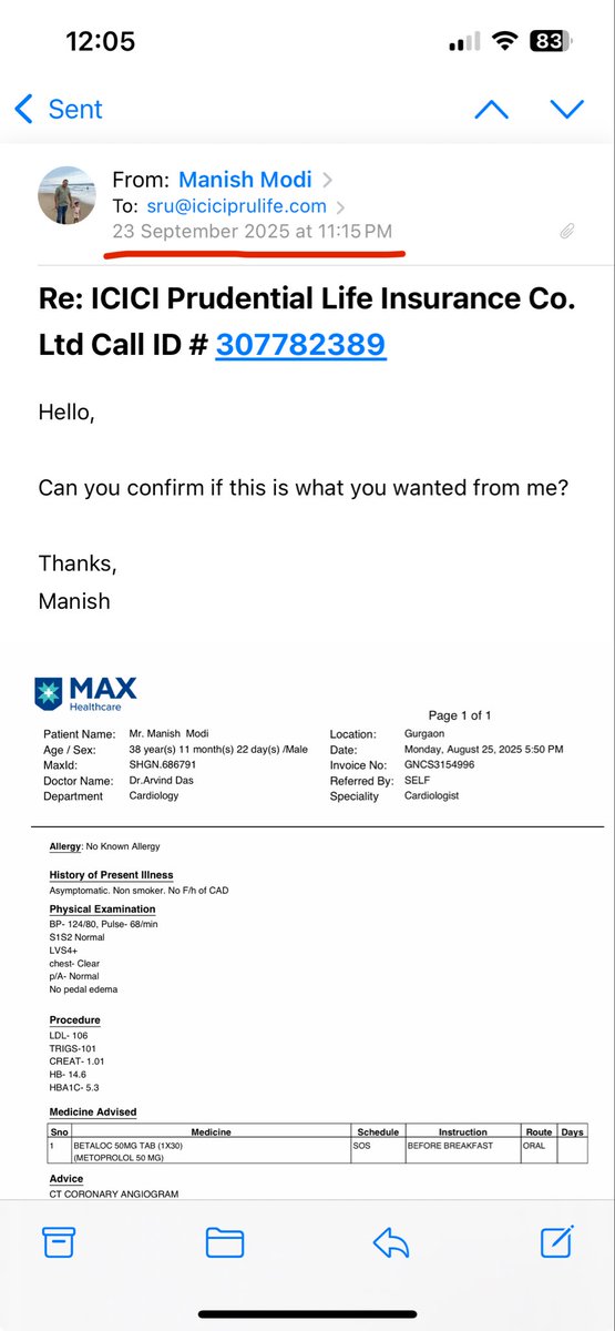 manish0309's tweet photo. @ICICIPruLife I have already sent the same docs numerous times and instead of providing a solution to the issue you keep asking me the same docs every week? #Customerfeedback #CustomerExperience #CustomerServiceFail https://t.co/9hGPesGK6l