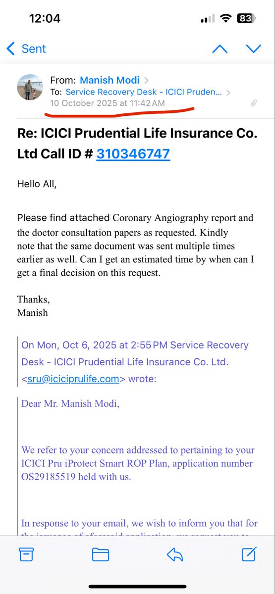 manish0309's tweet photo. @ICICIPruLife I have already sent the same docs numerous times and instead of providing a solution to the issue you keep asking me the same docs every week? #Customerfeedback #CustomerExperience #CustomerServiceFail https://t.co/9hGPesGK6l