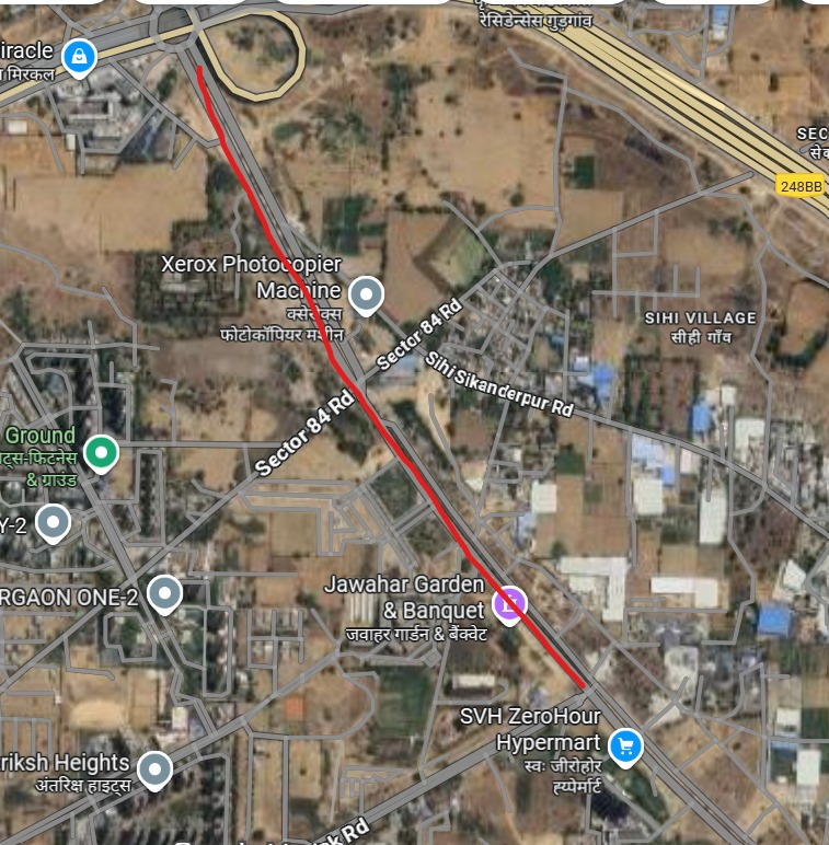 sunnysep1's tweet photo. @OfficialGMDA These two roads need your immediate attention. 
1. Sector 83 Road from Gaushala near the Mandir to the DPS Circle 84
2. Elan Miracle Sector 84 to SVH Mall Sector 83. 
Both roads have high traffic flow, &amp; road conditions are terrible. Please recarpet both these roads https://t.co/IjNJuX6DfZ