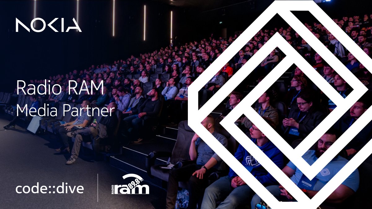 code_dive_pl's tweet image. Radio RAM is again our Media Partner! ✨
Wrocław's voice for vibrant music & culture, they're teaming up with code::dive to reach a wider audience.
We visited their HQ in August to discuss upcycled gadgets from our 2024 banner ♻️
Check the full story: facebook.com/share/p/1BKTX6…