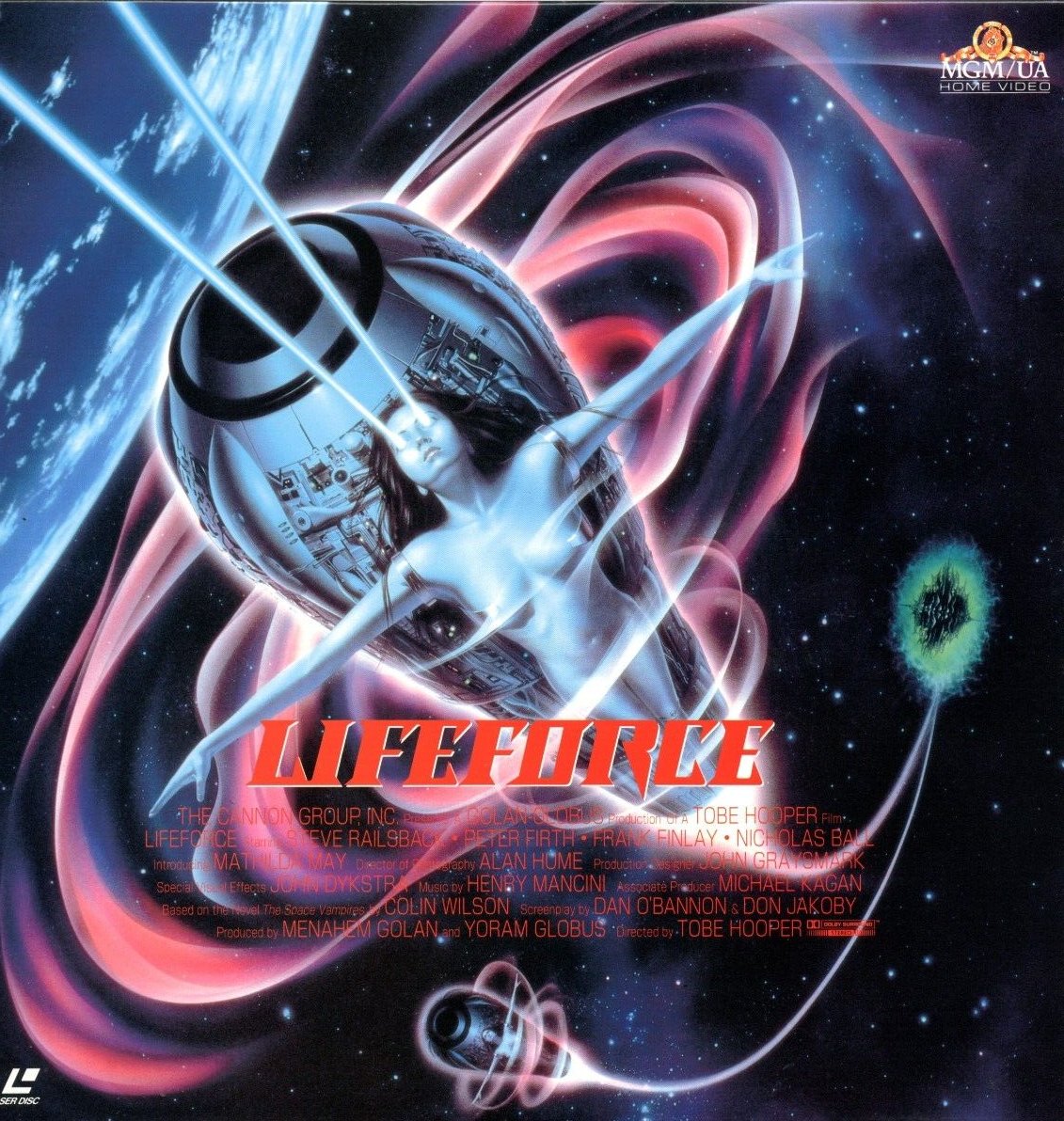 JulianDemiautte's tweet image. La pochette du laserdisc japonais de Life Force, c'est complètement zinzin.
Ou alors l'artiste s'est demandé comme moi à l'époque si ça avait un rapport avec le shoot de Konami? 😅
#LifeForce #TobeHooper