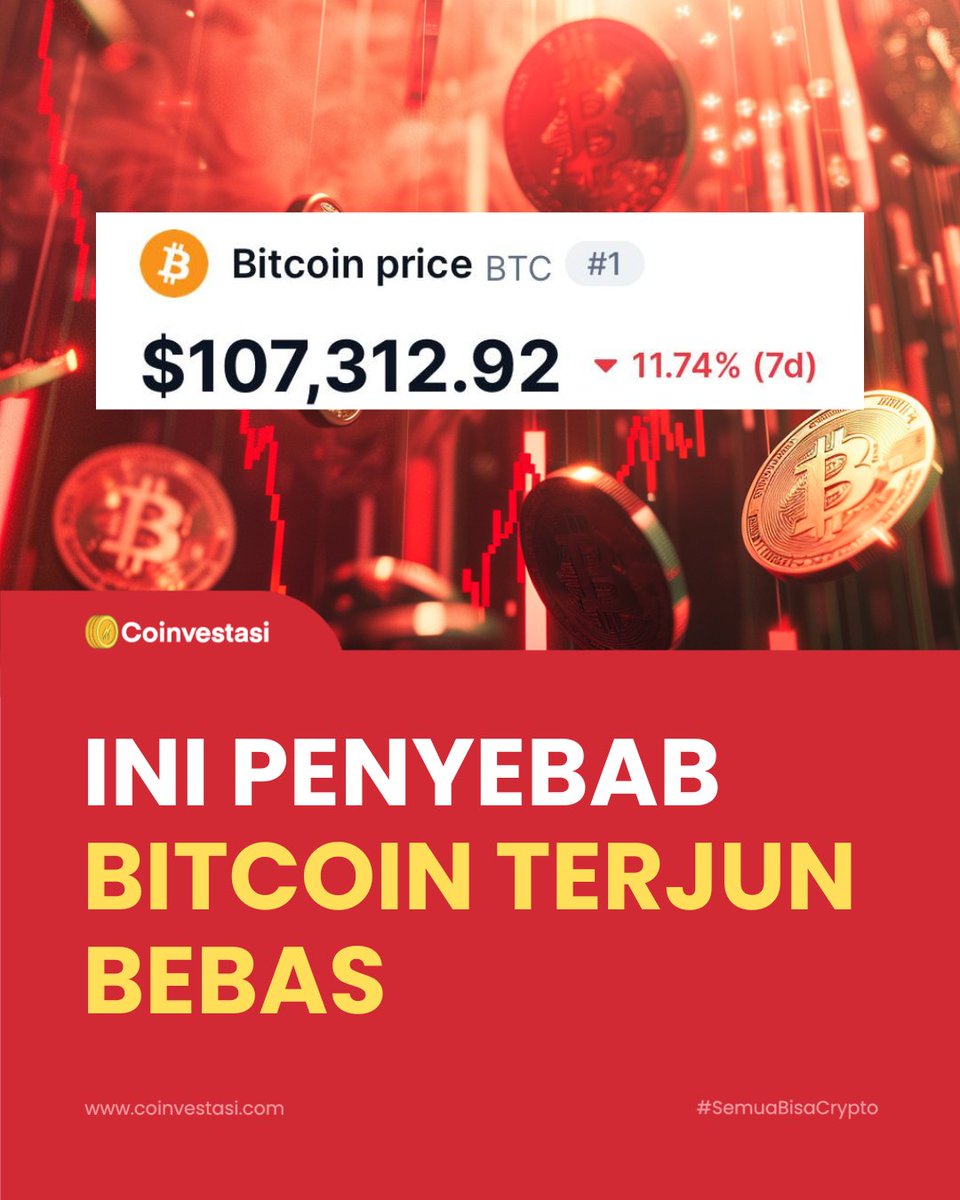 Beberapa hari terakhir, harga Bitcoin tiba-tiba anjlok lumayan dalam. Ada  banyak faktor dari luar dunia kripto yang ikut ngefek juga, mulai dari  kondisi pasar global sampai drama geopolitik. Biar nggak bingung, ini