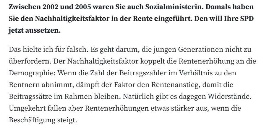 johwinkel's tweet image. In der SPD streitet Ulla Schmidt für die junge Generation, die JuSos für die Abschaffung (!) des Nachhaltigkeitsfaktors.

Was für eine Bankrotterklärung einer Jugendorganisation.