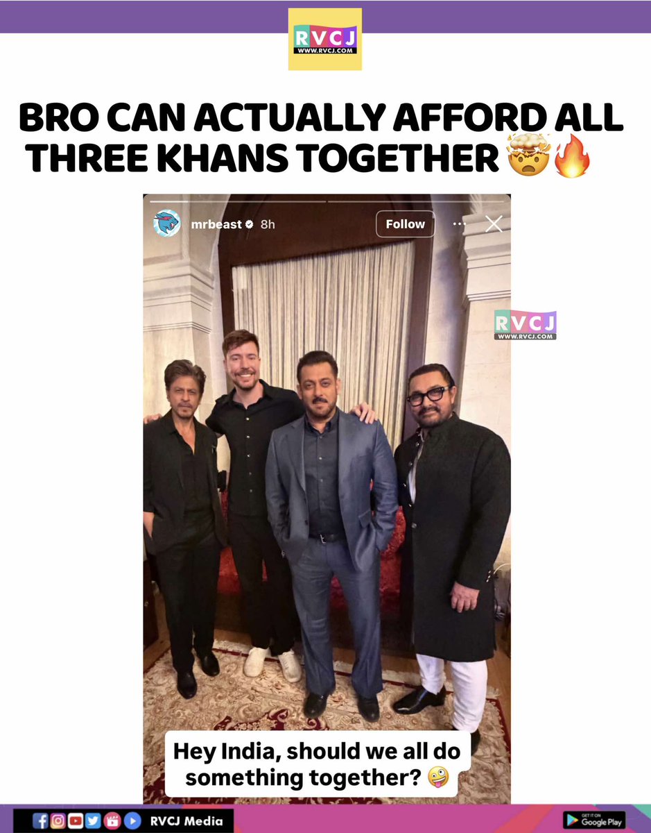 Mr.Beast story post with Khans 🔥