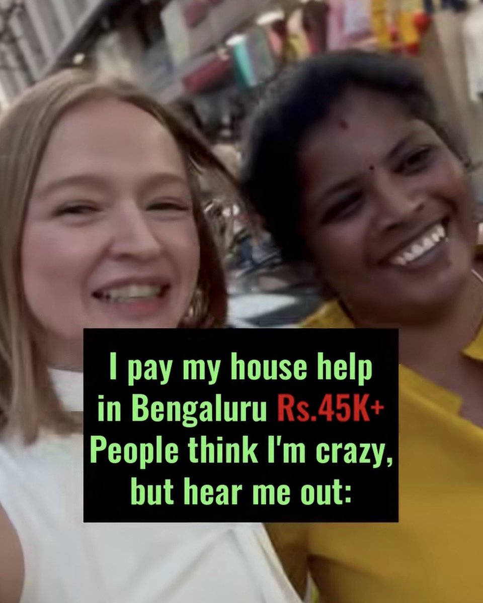 shorts_91's tweet image. Russian woman in Bengaluru pays house help Rs 45,000+ with KPI system, driving lessons. Internet divided over &quot;market distortion.&quot;

Read more on shorts91.com/content-detail…

#russianwoman #Bengaluru #Househelp #LuliiaAslamova #Salary