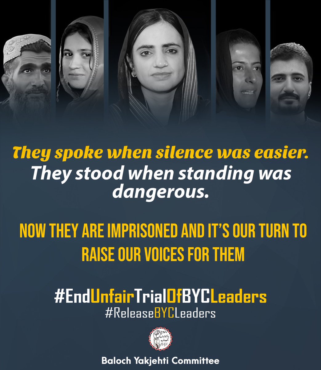They spoke when silence was easier.
They stood when standing was dangerous.
Now they are imprisoned 
and it’s our turn to raise our voices for them.

#EndUnfairTrialOfBYCLeaders
#ReleaseBYCLeaders