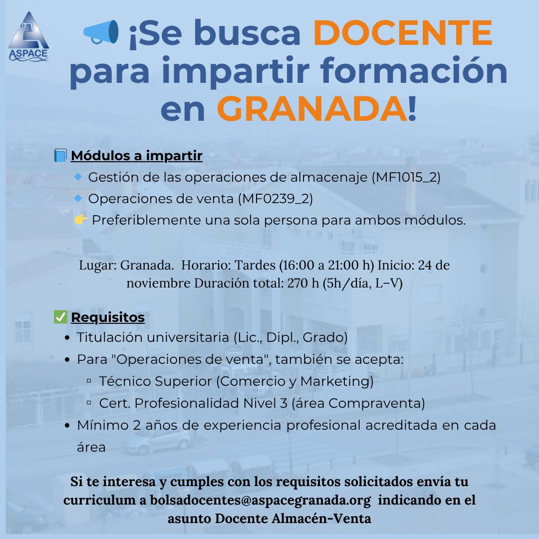 ASPACE GRANADA (@aspacegranada) on Twitter photo 