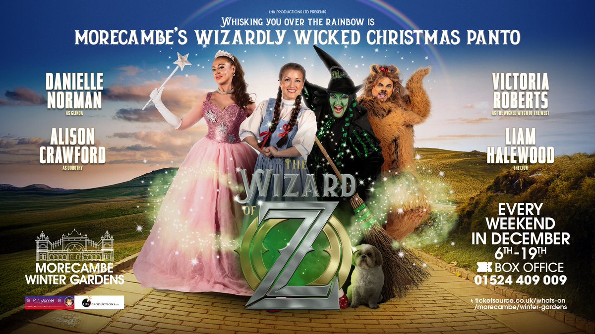 This Christmas I’ll be going to see the fella down the road that’s yella at the Morecambe Winter Gardens get your tickets in now to see Me play The Lion alongside my Bestie Vic as the Witch, Danielle Norman as Glinda and Alison Crawford as Dorothy. Xx <a href="/lhkproductions/">lhkproductions</a> xxx