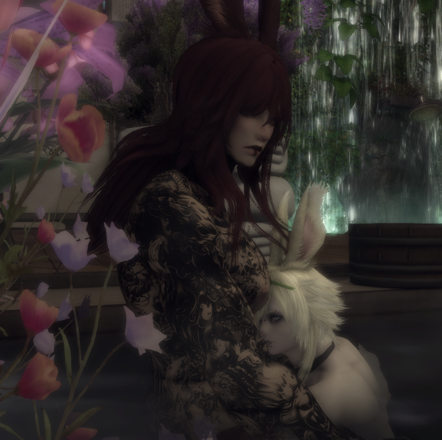 NotLiuKang's tweet photo. Bath time! I had a yummy bunbun to scrub down. @AzrielXIV hung out with Liu today! >w< I had a wonderful day~

#gpose #ffxivgpose #gposer #ffxivss https://t.co/sjzpkQUwfU