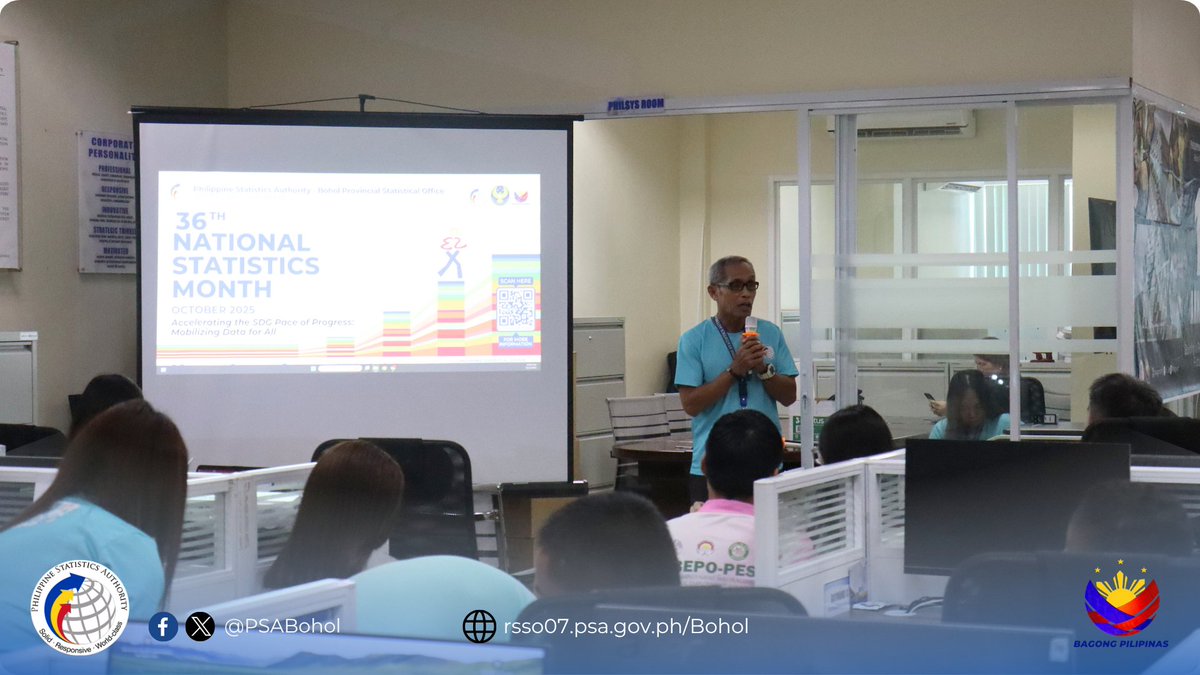 psabohol's tweet image. 🅸🅲🆈🅼🅸: 𝟑𝟔𝐭𝐡 𝐍𝐚𝐭𝐢𝐨𝐧𝐚𝐥 𝐒𝐭𝐚𝐭𝐢𝐬𝐭𝐢𝐜𝐬 𝐌𝐨𝐧𝐭𝐡 (𝐍𝐒𝐌) - 𝐎𝐩𝐞𝐧𝐢𝐧𝐠 𝐂𝐞𝐫𝐞𝐦𝐨𝐧𝐲 𝐚𝐭 𝐏𝐒𝐀 - 𝐁𝐨𝐡𝐨𝐥 𝐏𝐫𝐨𝐯𝐢𝐧𝐜𝐢𝐚𝐥 𝐒𝐭𝐚𝐭𝐢𝐬𝐭𝐢𝐜𝐚𝐥 𝐎𝐟𝐟𝐢𝐜𝐞

#36thNSM #StatsForAll #NSM2025 #36thNSMBohol