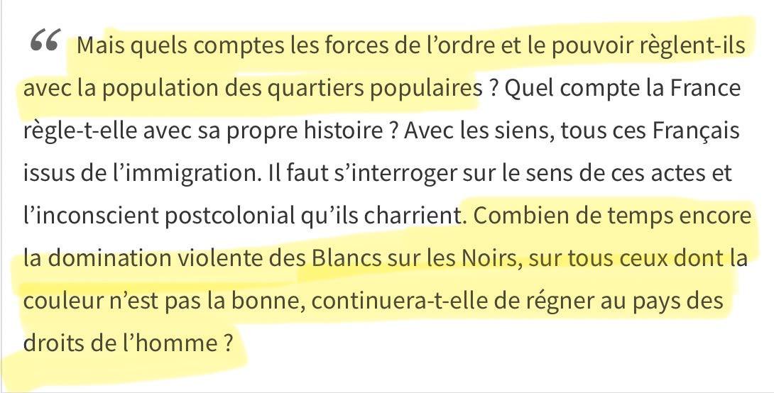 Parents Vigilants (@lesparentsvigil) on Twitter photo 🟡 ALERTE ‼️ Dans un collège de Vendée, un professeur de français impose à ses élèves l’étude du livre d’Assa Traoré !
Assa Traoré est une militante qui prône la haine de la France et de la police.
(Voir les extraits joints)
Les Parents Vigilants saisissent immédiatement le 🟡 ALERTE ‼️ Dans un collège de Vendée, un professeur de français impose à ses élèves l’étude du livre d’Assa Traoré !
Assa Traoré est une militante qui prône la haine de la France et de la police.
(Voir les extraits joints)
Les Parents Vigilants saisissent immédiatement le