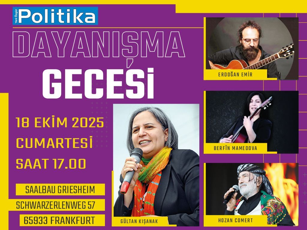 🔴 Yarın saat 17:00'de Frankfurt'ta buluşuyoruz.