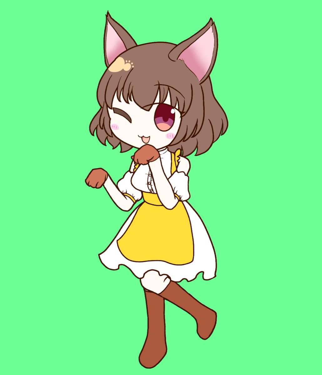 お絵描きの進捗も少々……🐱残るは衣装の模様や細かい部分のみといった感じですね。
メイメイさんですが、独断でしっぽを生やそうかかな～り悩みました。最終的に理性が勝ちました。
