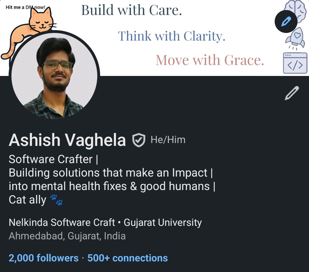 codejourney_'s tweet image. Now I have 2000 followers on @LinkedIn
Should I throw a party? 🥳 🎉
Connect here: linkedin.com/in/ashish-code…