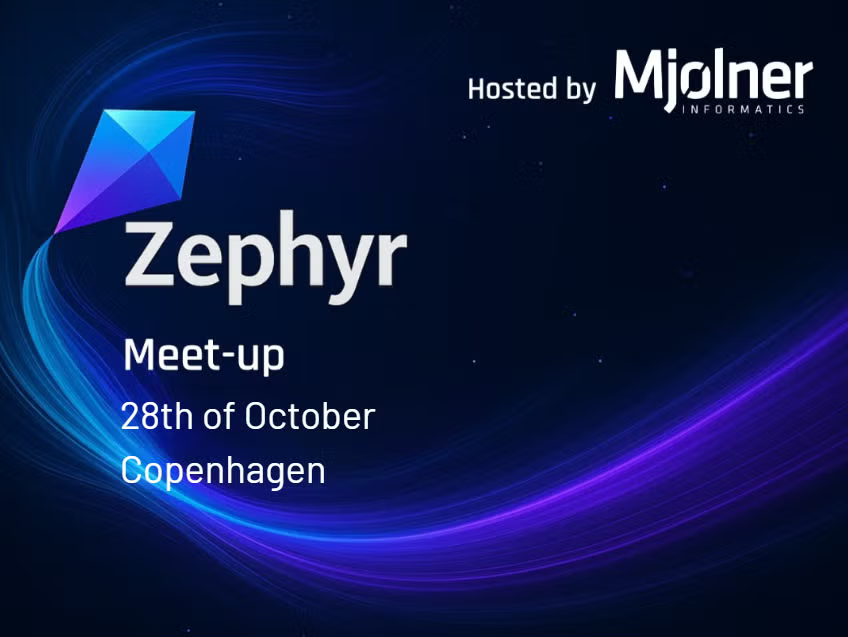 ZephyrIoT's tweet image. ⏰ Register soon! Join the Zephyr Project Meetup in Copenhagen, Denmark 🇩🇰 on Oct 28, 2025, hosted by Mjølner Informatics.
Talks, demos &amp;amp; networking on #ZephyrRTOS and #EmbeddedSystems. hubs.la/Q03NF4xD0
