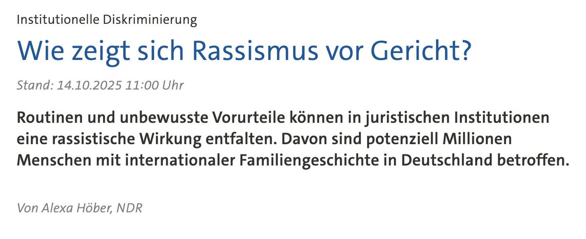 Ich dachte immer, Rassismus vor Gericht zeige sich im Messen mit zweierlei Maß, wenn der Täter kein Biodeutscher ist, sondern den existenzveredelnden Hintergund hat, etwa wenn Gruppenvergewaltiger nicht in den Knast müssen oder Messermörder zu Traumatisierten verklärt werden.