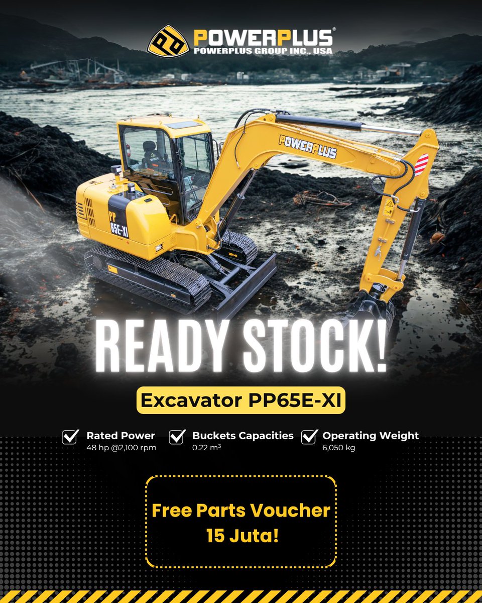 PowerplusgrupID's tweet image. Excavator &amp;amp; Bulldozer POWERPLUS masih ready, tinggal gas!!!
Gak perlu inden, langsung kerja di proyek.
Stok terbatas, siapa cepat dia dapat!

📞 Untuk informasi lebih lanjut dan harga: ✆ +62 811-8112-8882

#POWERPLUS #excavator #bulldozer #alatberatreadystock #jualalatberat