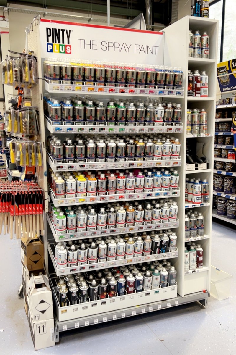 Brighten up your next project with Pintyplus spray paints, available at M D O’Shea in #Killarney!  With vibrant colours and perfect finishes, they’ve got the full range in stock. Pop in and get inspired!