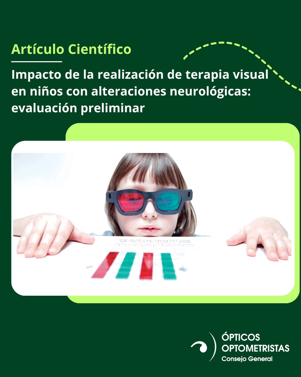 Cgcoo_es's tweet photo. 📝🔬#ArticuloCientifico | "Impacto de la realización de terapia visual en niños con alteraciones neurológicas: evaluación preliminar"

Artículo completo👉 https://t.co/E2Y08vAqzi 

#LaGacetaCGCOO #Gaceta616 #terapiavisual #niños #neurologico https://t.co/HBDMSA2cIC