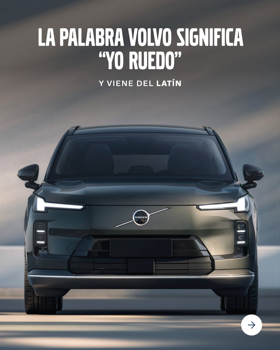 battinver's tweet photo. 🔎 ¿Sabías que…?
La palabra Volvo viene del latín y significa “yo ruedo”.
El nombre fue elegido en 1927, cuando la marca sueca fabricó su primer vehículo con un objetivo claro: ofrecer coches robustos, seguros y preparados para soportar las duras carreteras del norte de Europa. https://t.co/1XnaqYXBbp