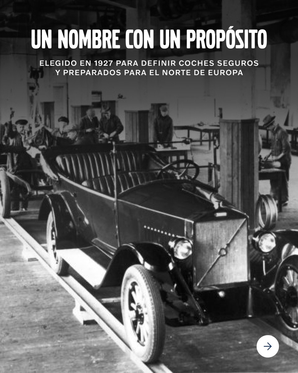 battinver's tweet photo. 🔎 ¿Sabías que…?
La palabra Volvo viene del latín y significa “yo ruedo”.
El nombre fue elegido en 1927, cuando la marca sueca fabricó su primer vehículo con un objetivo claro: ofrecer coches robustos, seguros y preparados para soportar las duras carreteras del norte de Europa. https://t.co/1XnaqYXBbp