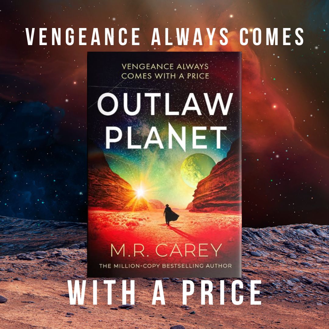 orbitbooks's tweet photo. A lone outlaw, with nothing to lose, and all the multiverse against her...

OUTLAW PLANET, a thrilling stand-alone SF adventure from @michaelcarey191, set in the same world as the critically acclaimed INFINITY GATE, is out next month. 

Have you pre-ordered yet? #scifibooks https://t.co/OoA3ZusCxB