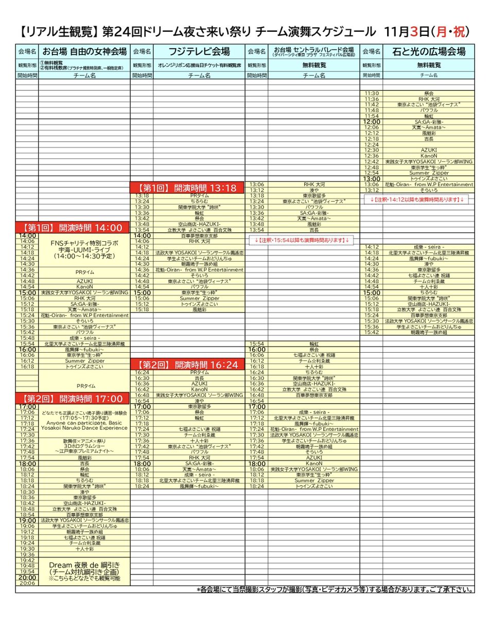 【宇海-UUMI-出演情報】

11月03日(月・祝)  

『第24回ドリーム夜さ来い祭り』   
dreamyosacoy.jp/schedule/

FNS チャリティキャンペーン特別コラボ
『宇海-UUMI- ライブ』  
14:00〜14:30 です✨

Function Familyの皆さんにも踊っていただきます💃

#FNSチャリティキャンペーン 
#ドリーム夜さ来い