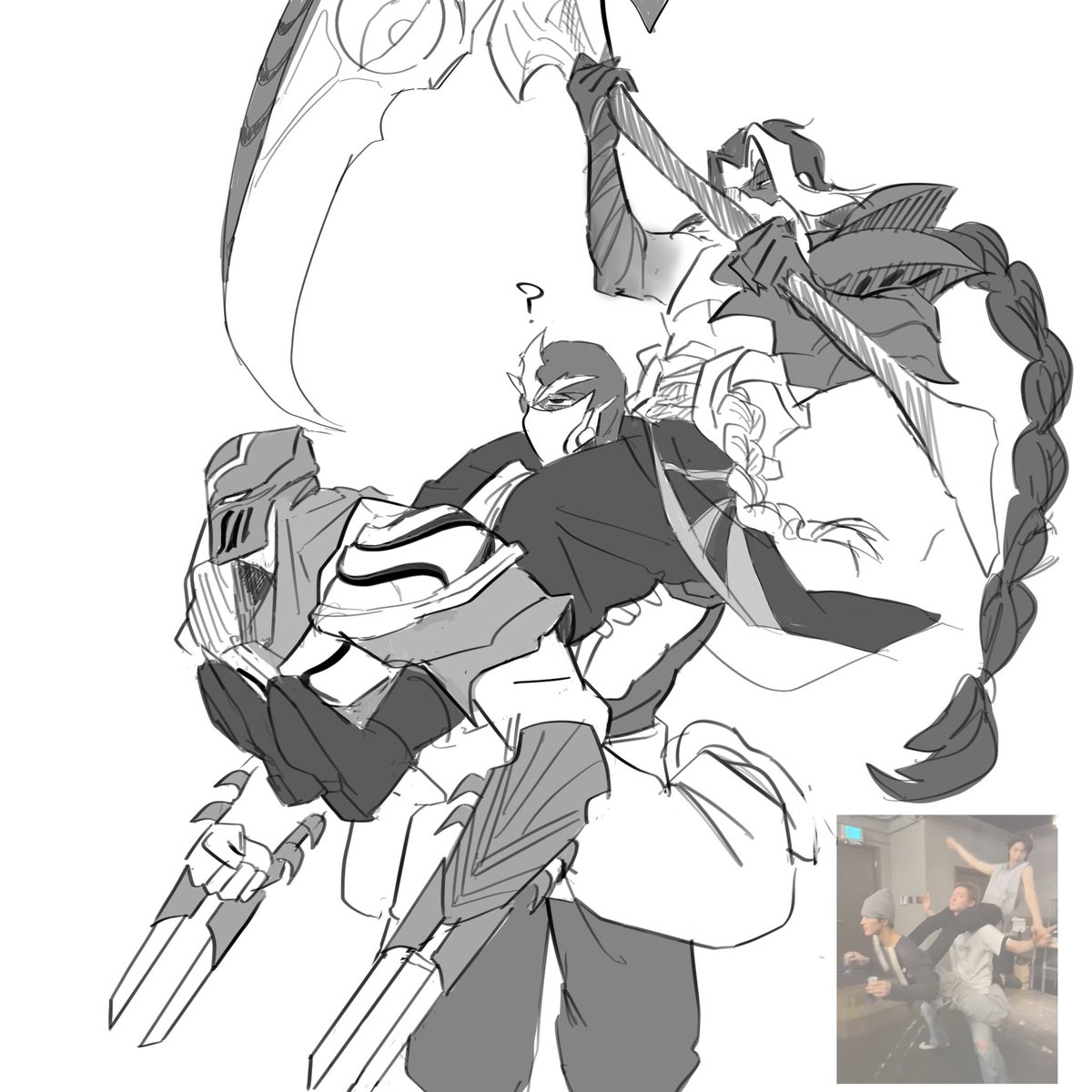 Goosetav_G109's tweet image. 닌자들 합체
#Zed #Shen #Kayn #Rhaast