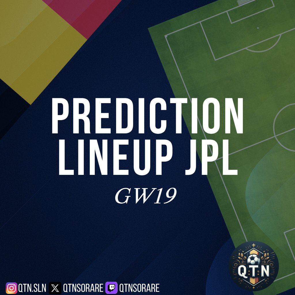 🔮 Lineups JPL – GW19 🇧🇪

👇 Découvre mes compositions probables des 16 équipes de #JPL pour la J11🇧🇪

💙 Merci à tous ceux qui soutiennent la création de contenu !  

#Sorare #ProLeague #JPL