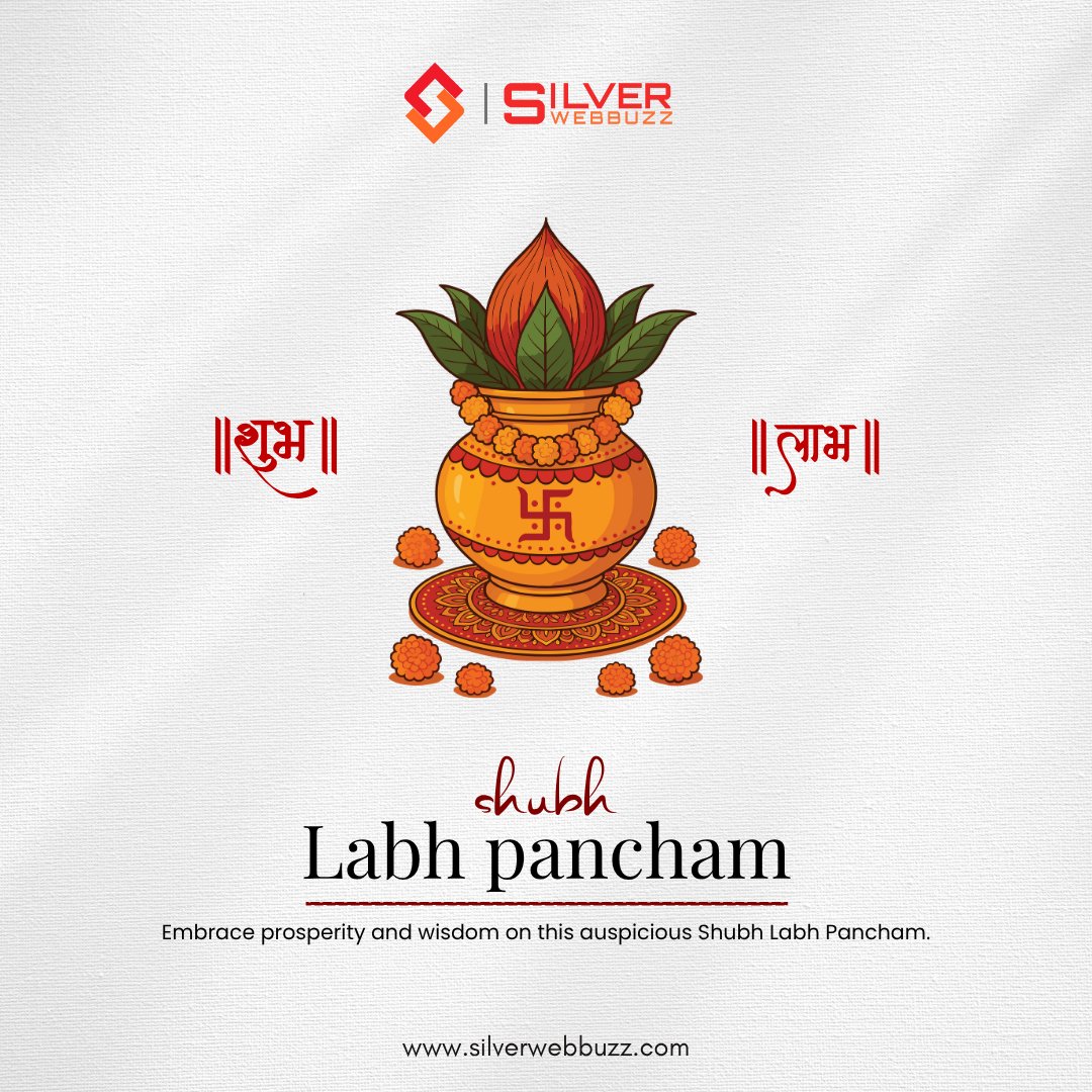 silverwebbuzz's tweet photo. Embrace prosperity, wisdom, and new beginnings this 𝗦𝗵𝘂𝗯𝗵 𝗟𝗮𝗯𝗵 𝗣𝗮𝗻𝗰𝗵𝗮𝗺. 🌼✨

May success and positivity flow into every step you take. 🙏

#ShubhLabhPancham #Prosperity #GoodFortune #FestiveVibes #SilverWebBuzz #NewBeginnings #PositiveEnergy #GrowthAndSuccess https://t.co/7inDWeyaMQ