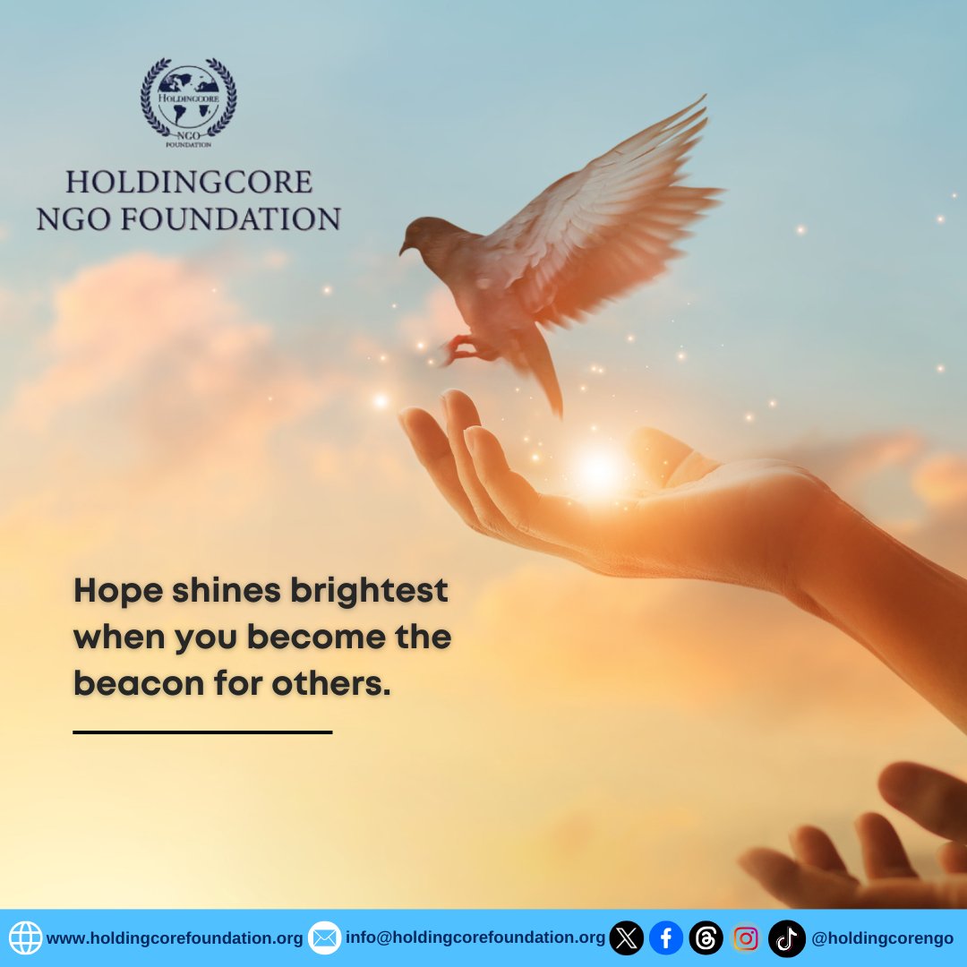 Holdingcorengo's tweet photo. Shine your light powerfully today!
What one act of kindness will you shine on someone today?
#BeABeacon #HoldingcoreEMPFoundation #ShineYourLight #CommunityImpact https://t.co/F8QpBBUwmy