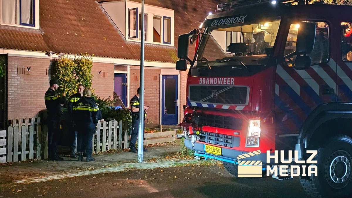 Rookontwikkeling door vergeten pan in woning Oldebroek