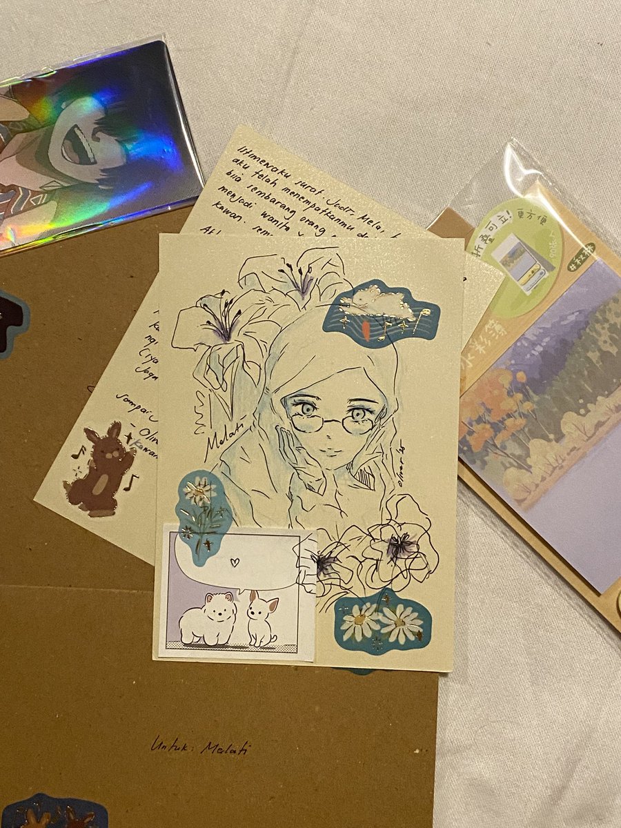 sincerelypoem's tweet image. Handwritten letters. ‹3