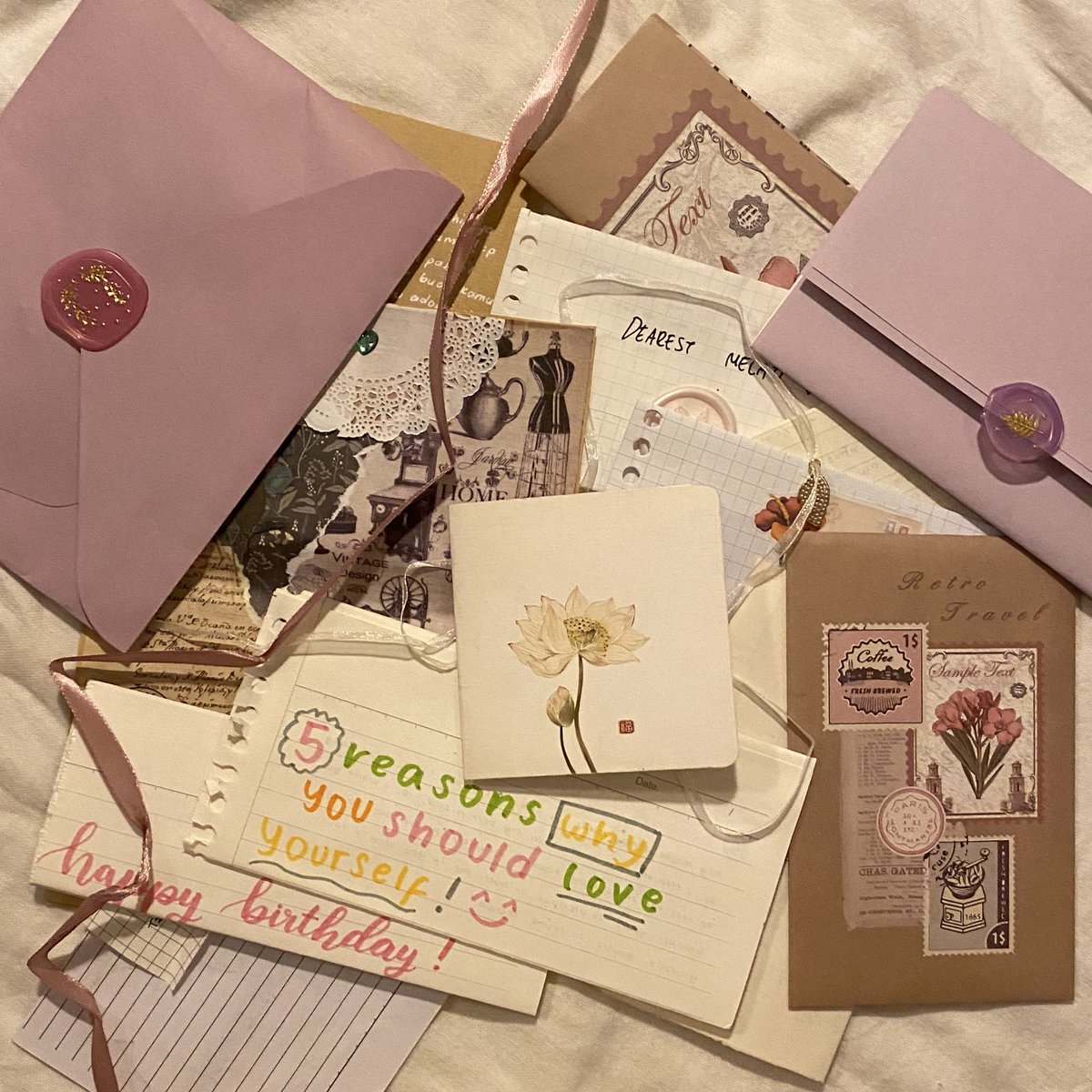 sincerelypoem's tweet image. Handwritten letters. ‹3