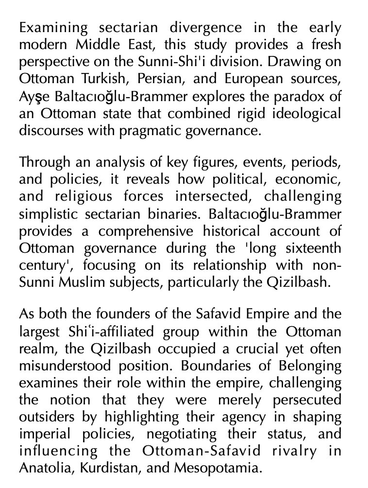 Ayşe Baltacıoğlu-Brammer - Boundaries of Belonging

Sectarianism and Statecraft in the Early Modern Ottoman Empire

À paraître en avril aux Cambridge UP